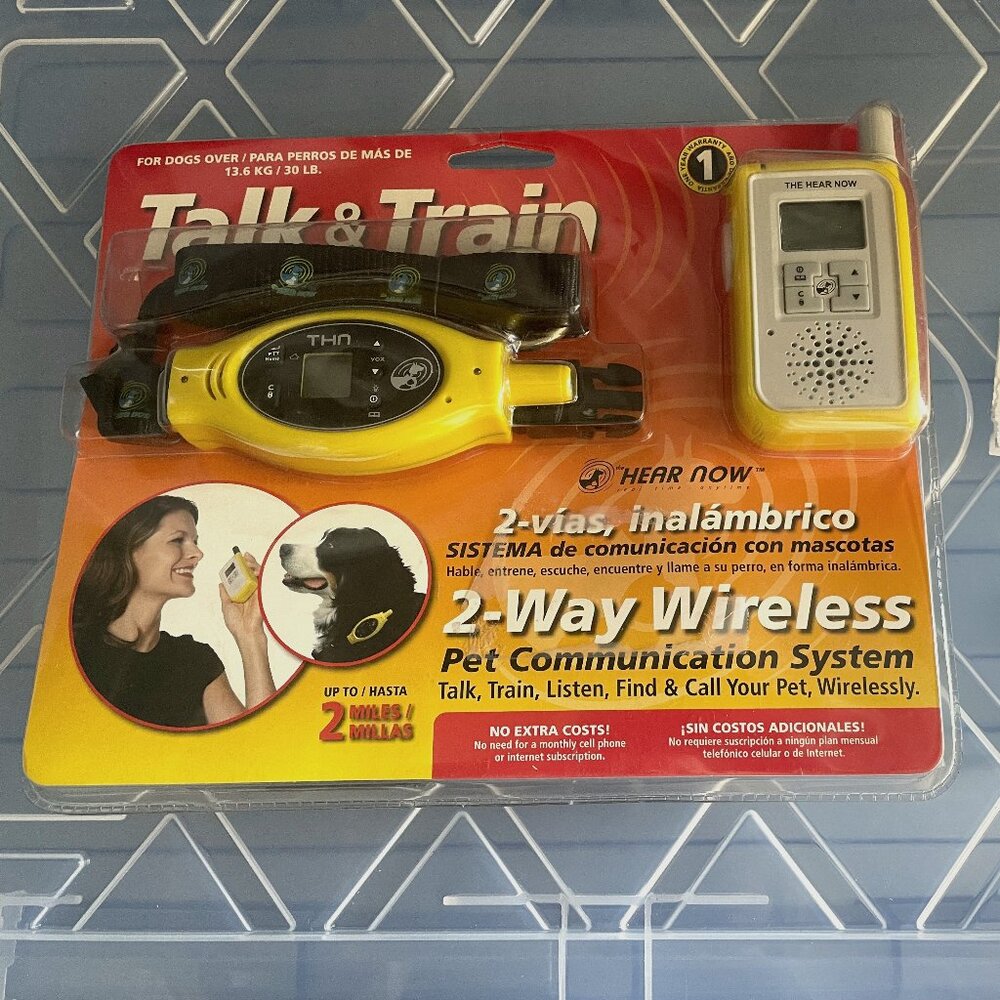 TALK AND TRAIN 2 WAY WIRELESS PET COMMUNICATIONS WIRELESS SYSTEM - NEW in Box